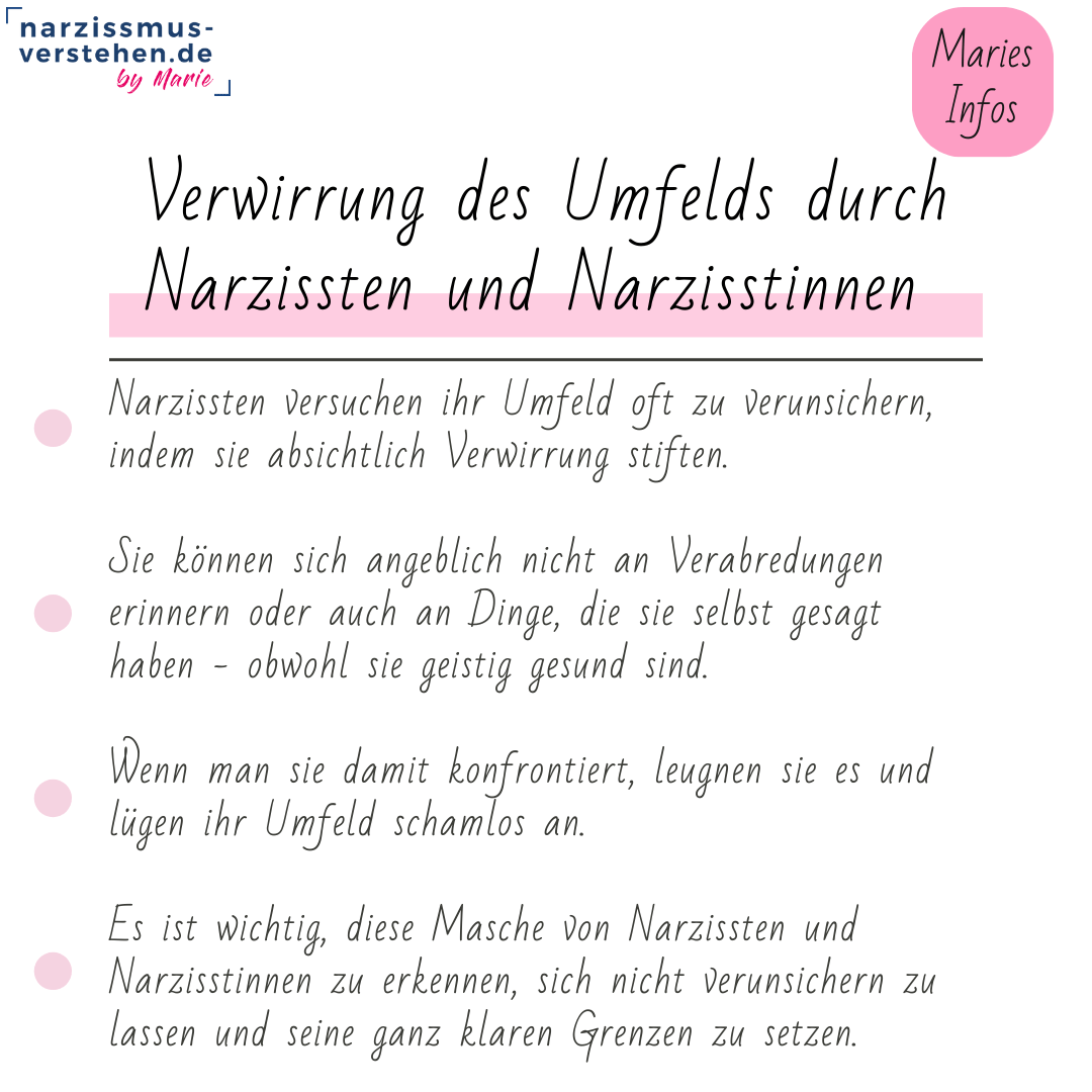 Narzissten wollen ihr Umfeld oft verwirren