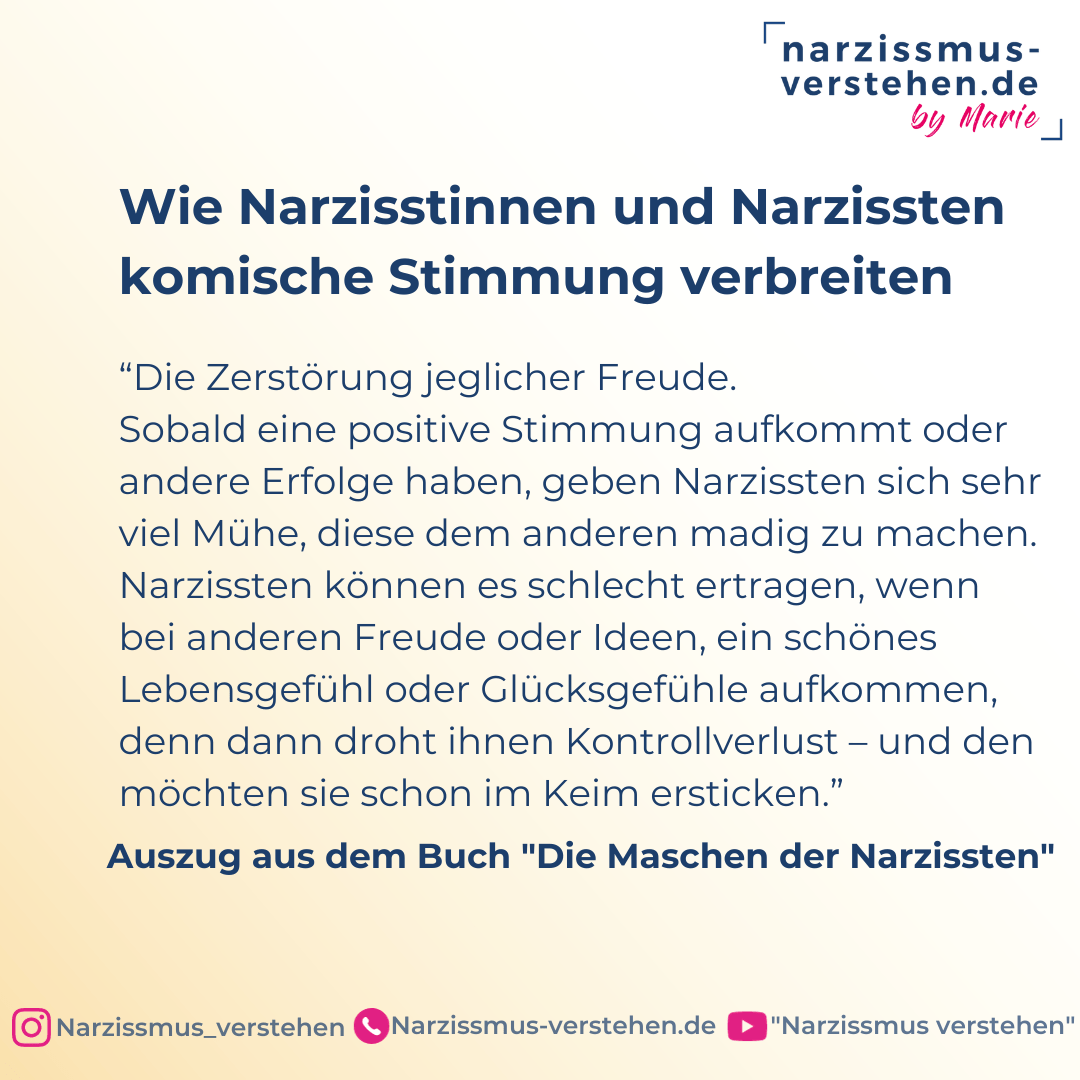 Wie Narzissten komische Stimmung verbreiten