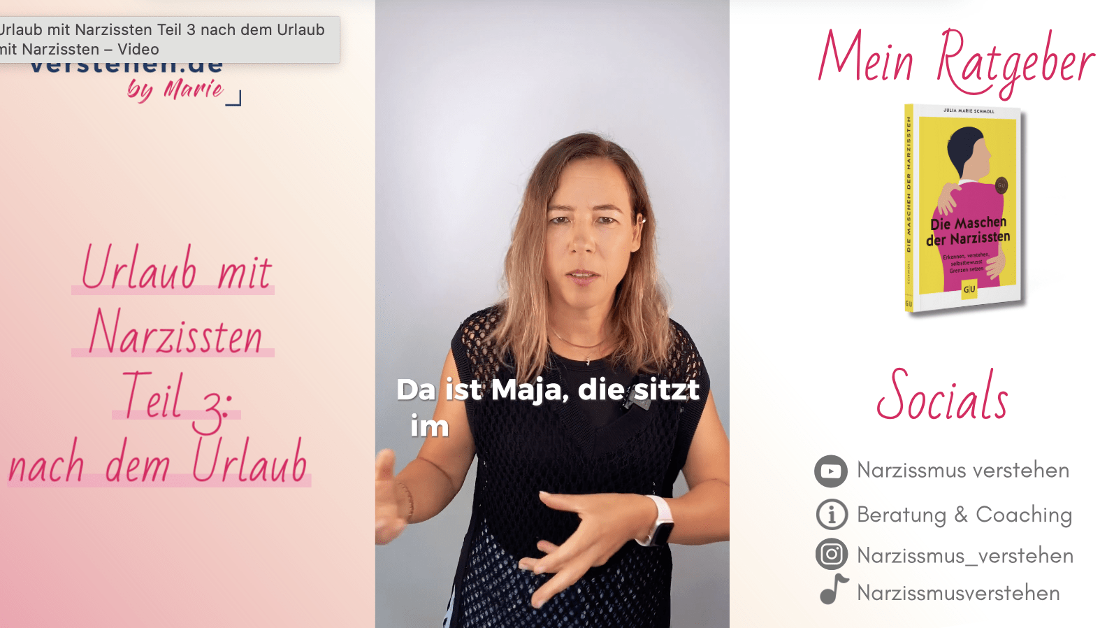 Nach dem Urlaub mit Narzissten