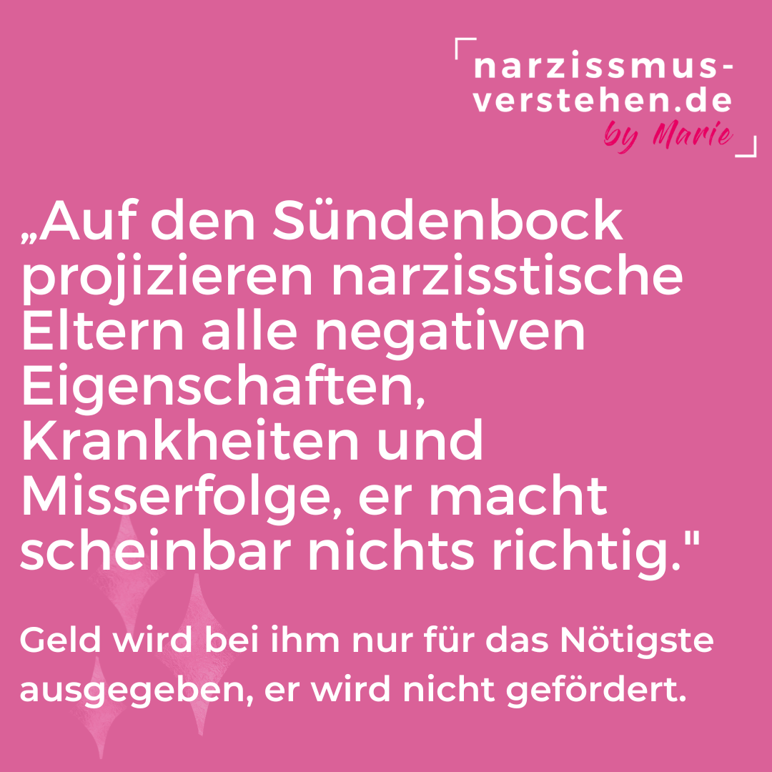 Sündenbock in narzisstischer Familie