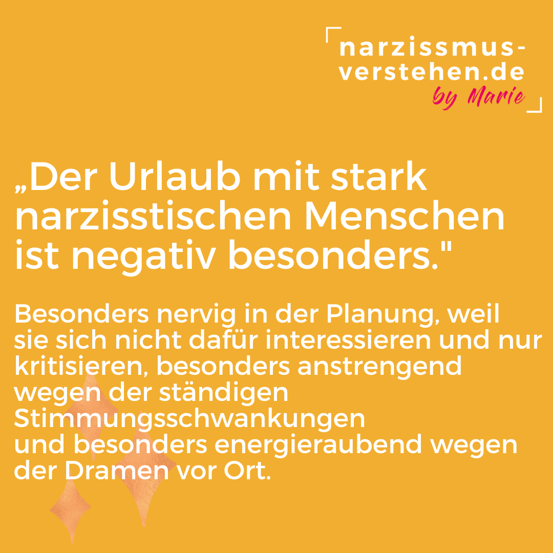 Urlaub mit Narzissten