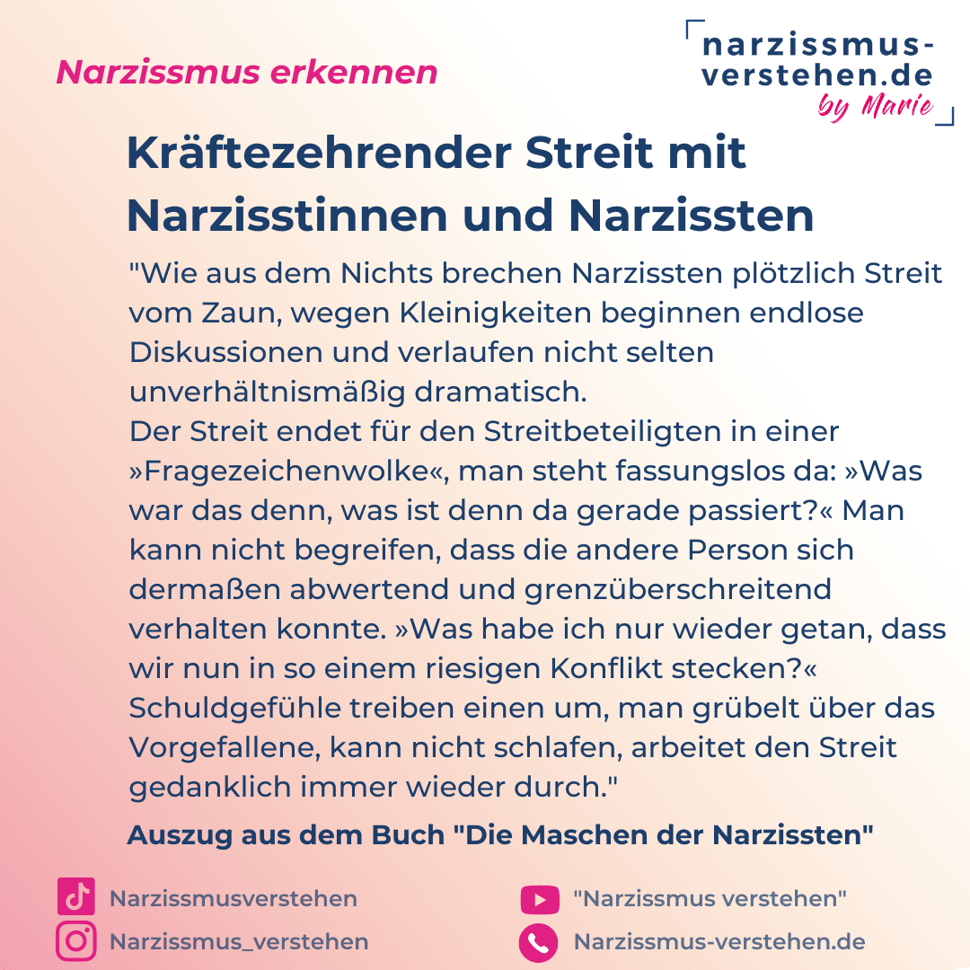 Streits mit Narzisstinnen und Narzissten