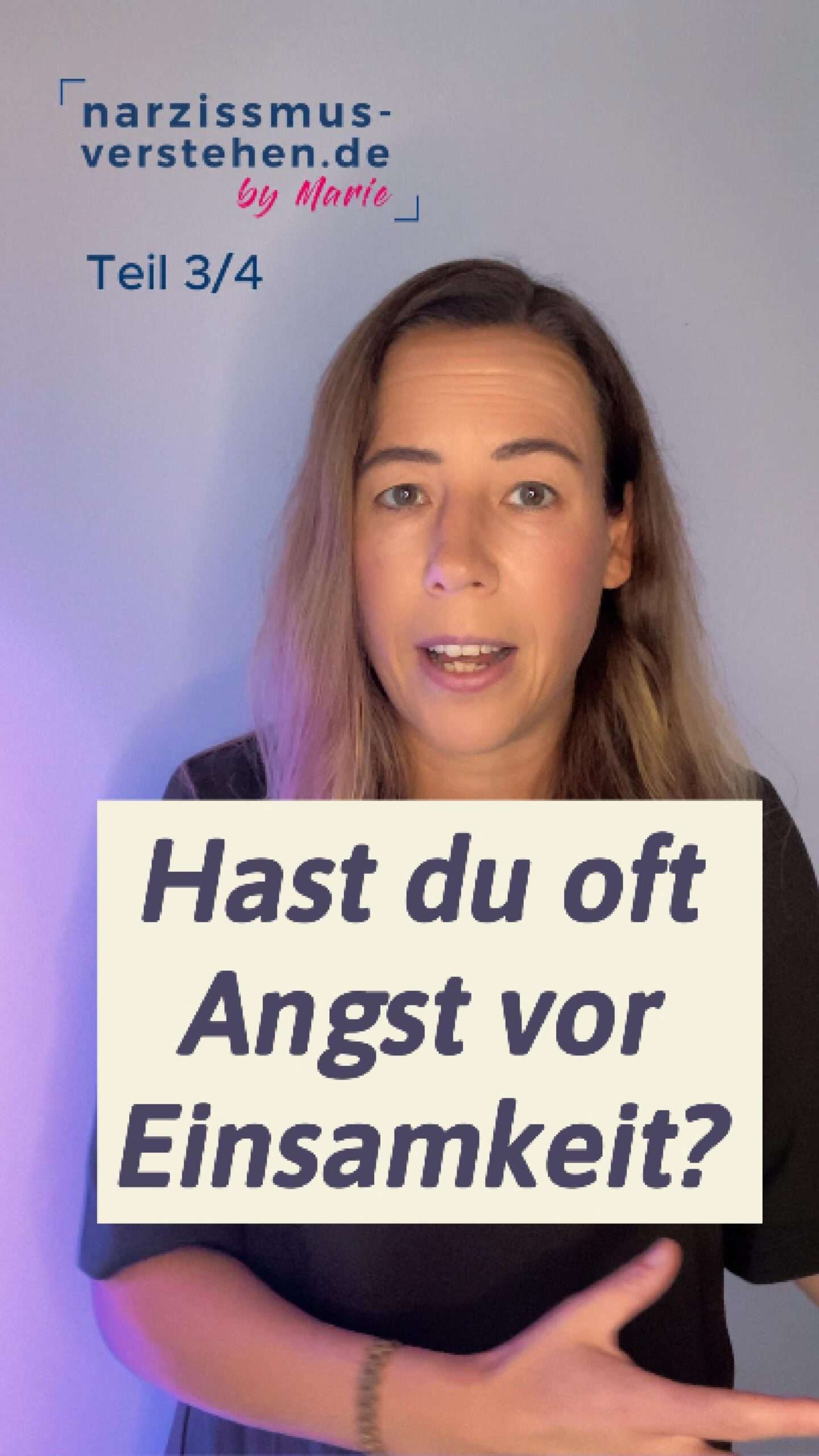 Angst alleine oder einsam zu sein