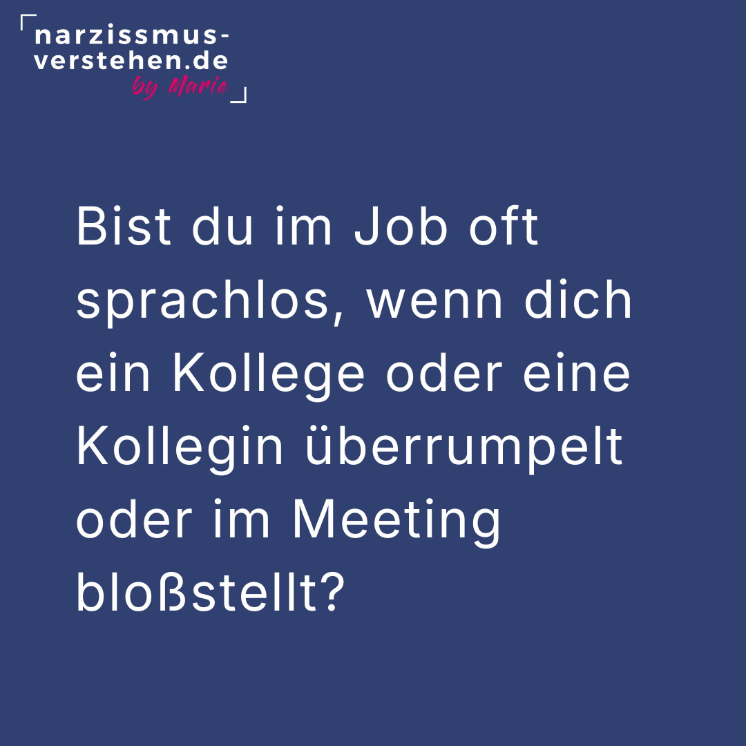 Online-Workshop Narzissmus im Job