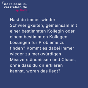 Probleme im Umgang mit Narzissten im Job