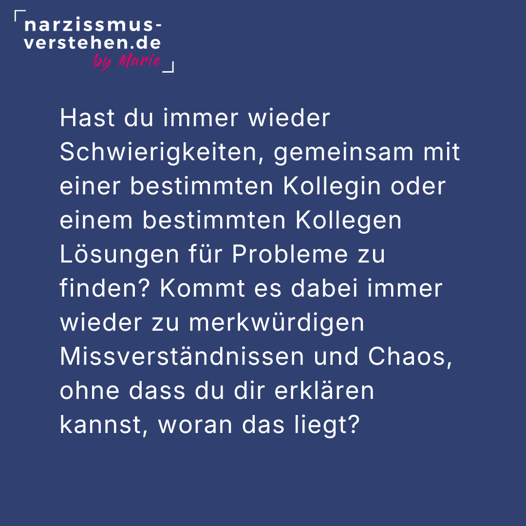 Probleme im Umgang mit Narzissten im Job